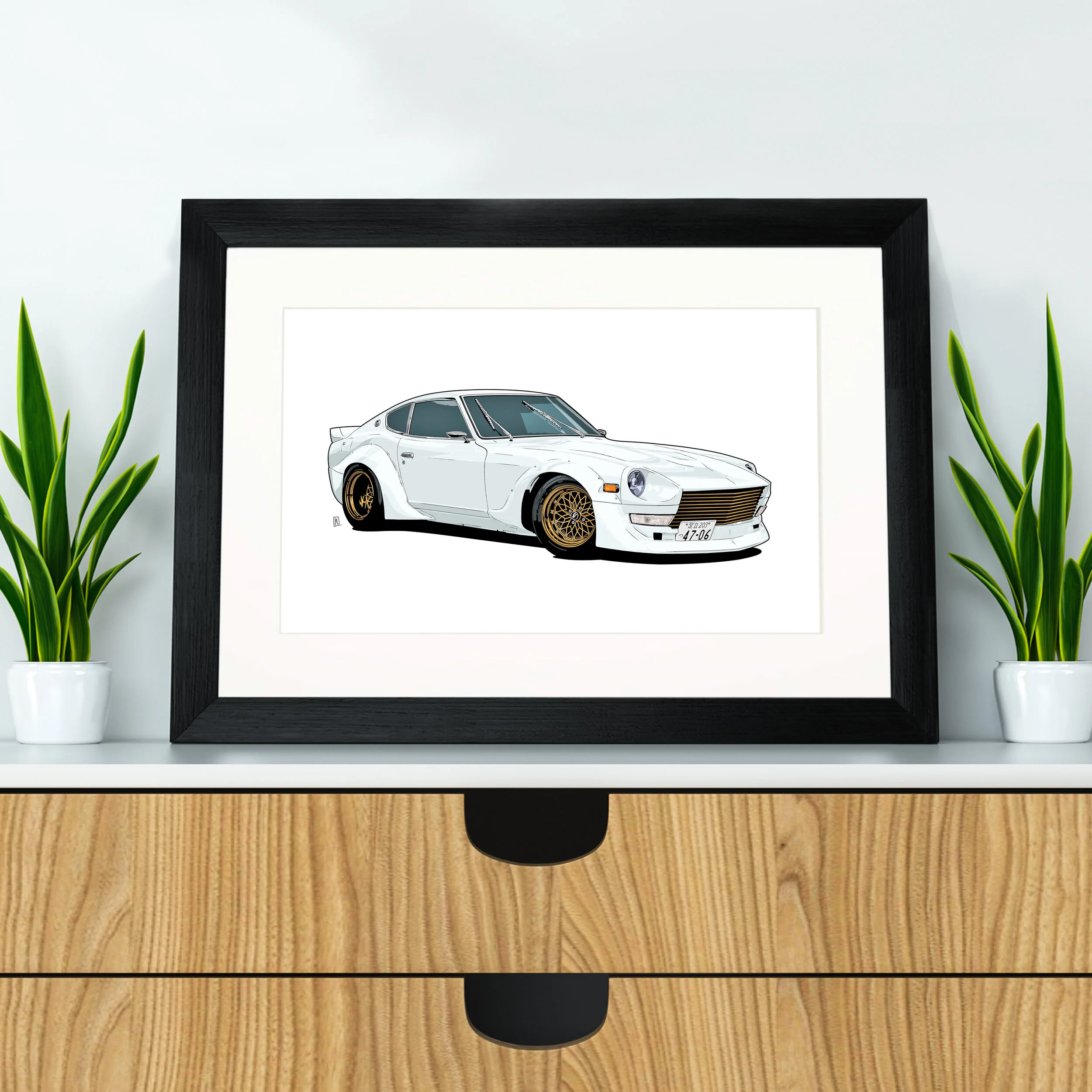 アートさん専用 Nissan 300ZX open edition sports car artwork print - Different